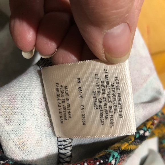 Maeve Anthropologie Dress Black w/Paisley Skirt - Picture 4 of 5